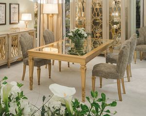 Art. C281, Dining table with mirror top