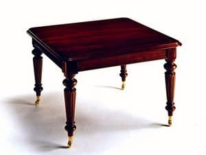 Dickens, Square table in classic style, extensible