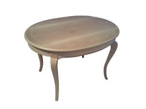 Fielding, Antique dining table, oval, legs cippendal