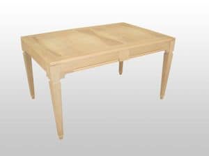 George, Extendable table in wood, veneered walnut top