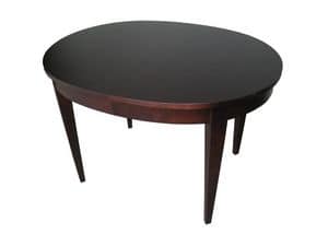 John, Luxurious extensible table, wenge veneered