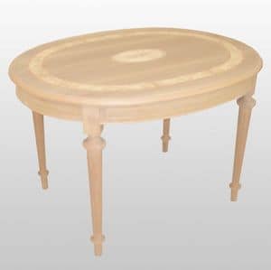 Percy, Oval table with extensions, classic luxury