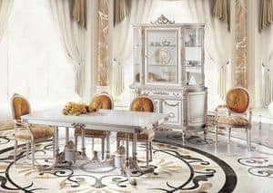Sky M/111084, Luxurious table with classic lines, hand carved