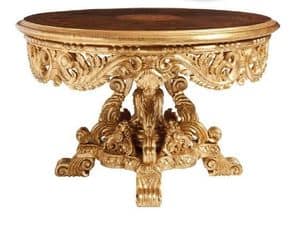 TABLE ART. TL 0050, Table carved from the center room, with marble top