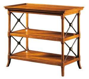 Iside FA.0089, TV stand with 3 shelves, in old style