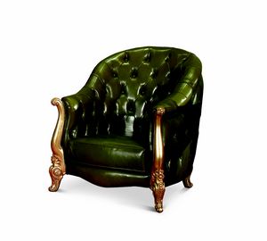 1764/A, Green leather armchair