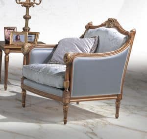 219, Upholstered armchair, classic style