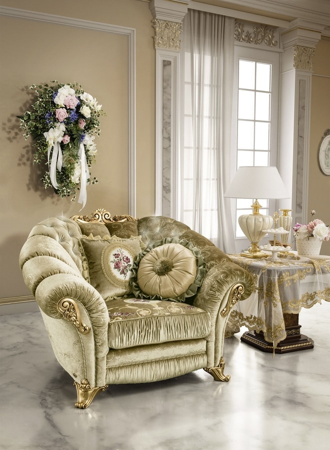 Aida armchair, Luxury classic armchair
