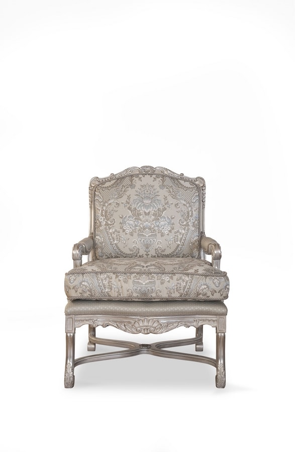 Alessia armchair, Armchair with tufted back