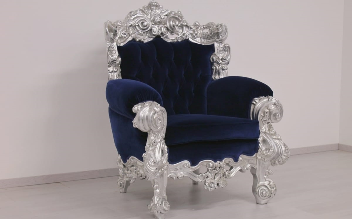 Ambassador, Luxury armchair, in Contemporary Baroque style