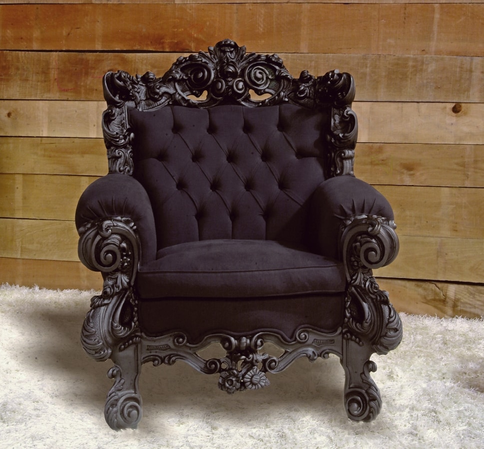 Ambassador, Luxury armchair, in Contemporary Baroque style