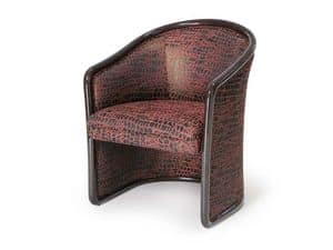 Art.168 armchair, Fireproof chair for waiting areas, classic style