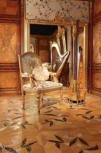 Art. 65, Carved gilded chair, for luxury dining rooms