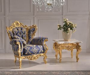 Art. MARIA.ARM, Luxury classic armchair with carvings