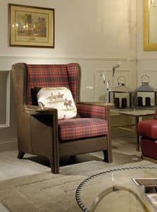 Birmingham, Armchair covered in plaid, finishing with nails
