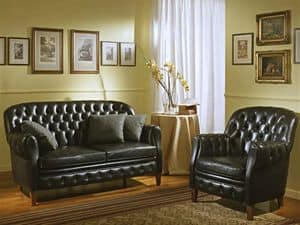 Bulbas Capitonn� Armchair, Luxury small throne, for sitting room