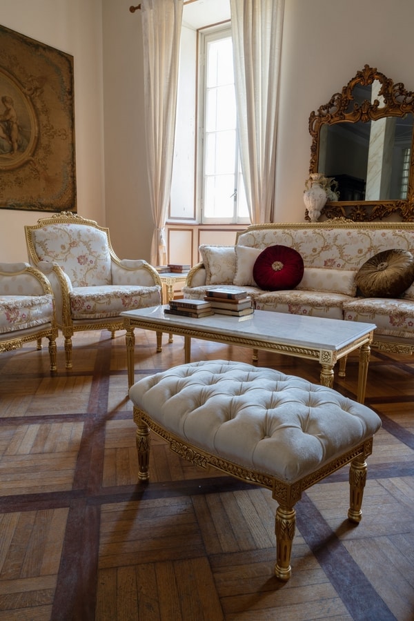 Chiara armchair, Louis XVI style armchair
