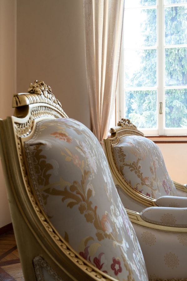 Chiara armchair, Louis XVI style armchair