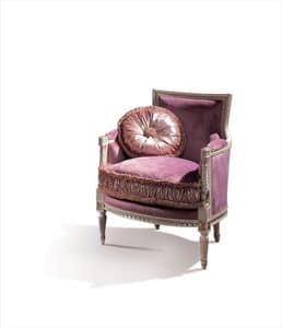 Conversation 99, Classic armchair with upholstered seat and back