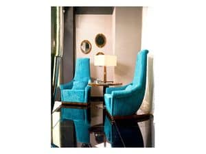 Dolce Vita Velvet Armchair, Luxury small throne Naval furnishing