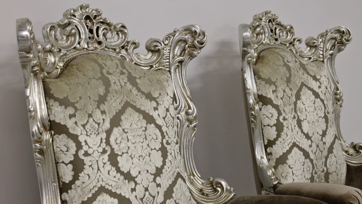Finlandia throne, Throne in New Baroque style, in hand-carved wood