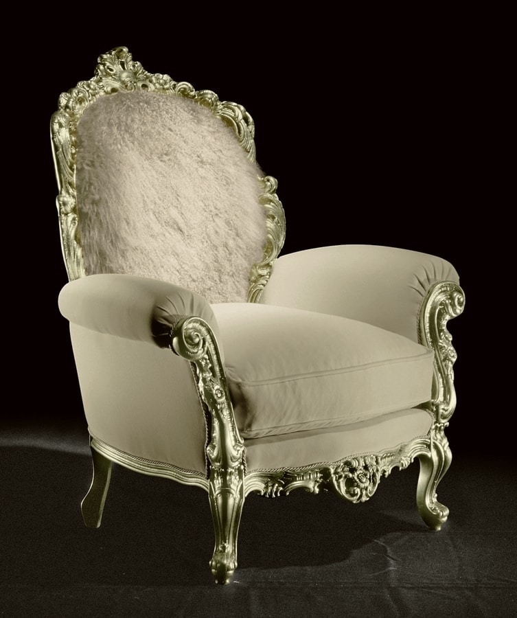 Firenze, New baroque style armchair suitable for luxury hotels