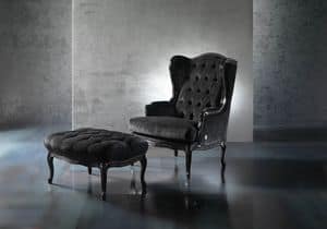 Mir, Classic style armchair, decorated by hand