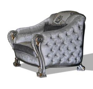 Prince armchair, Majestic armchair for luxury sitting rooms