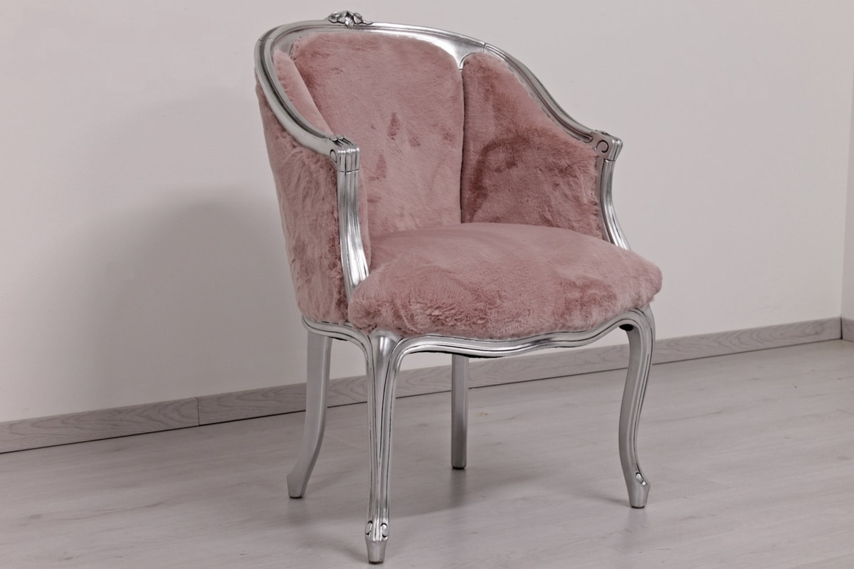 Rosa, Armchair produced by skilled Italian artisans