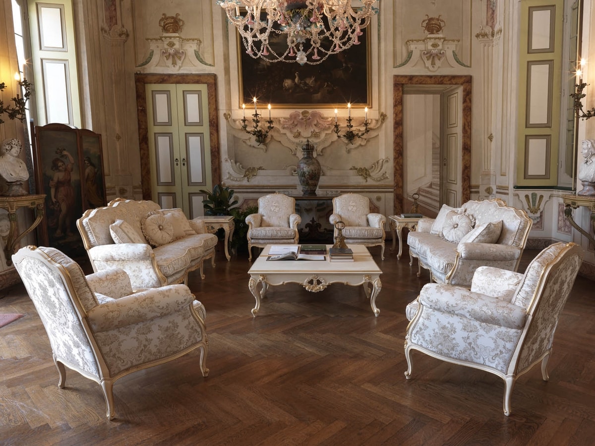 Silvia armchair, Louis XV style armchair