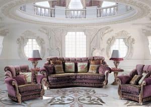 Venice B/1791/2, Armchair for classic luxury living room