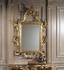 Art. 660 mirror, Majestic carved mirror, gold finish
