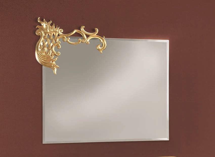 Art. 715, Rectangular mirror with detail on a corner