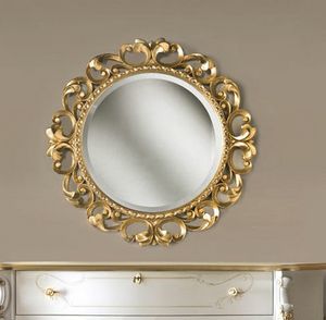 Art. 805, Round gold mirror