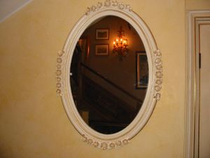 Art.818, Traditional style oval mirror