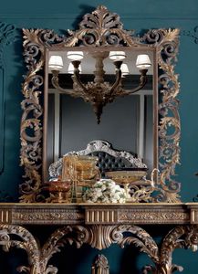 Barocchetto Art. SPE06, Baroque style mirror with carvings