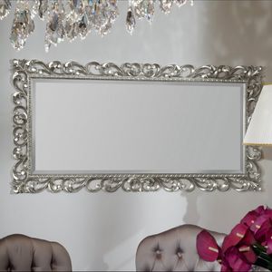 Luxury PASP6330, Mirror completely carved in silver leaf