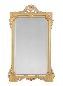 Mirror 25-1065, Classic style wall mirror, with richly carved frame