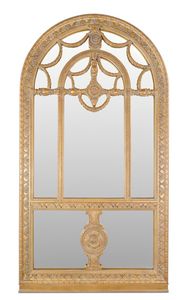 Mirror 5382, Large mirror with finely carved wooden frame