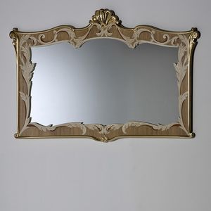 Palazzo PL216, Mirror with inlaid and carved frame