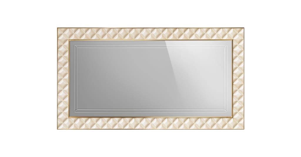SIPARIO mirror, Classic style mirror with quilted frame
