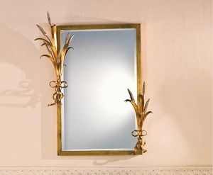 SP.7265, Rectangular mirror with frame in gold leaf