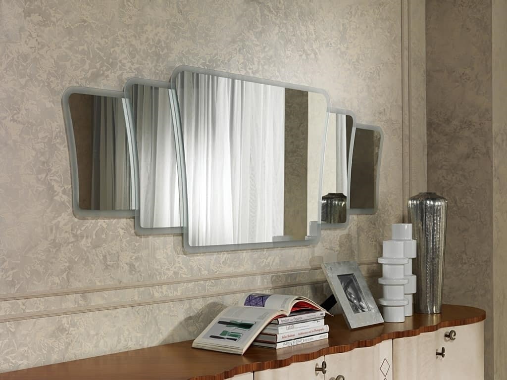 SP33 Mistral mirror, Mirror with frame in contemporary style