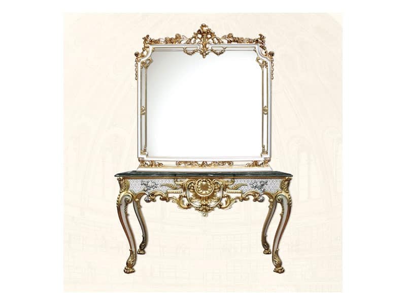 Wall Mirror art. 117/b, Square mirror, Louis XV Style