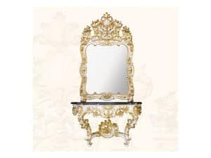 Wall Mirror art. 157, Mirror with decorated frame, Rococo style