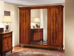 Art. 101/1, Wardrobe 4 doors ideal for bedrooms classic
