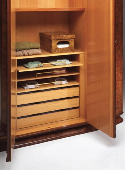 Flory wardrobe, Ash olived wardrobe with 6 doors and mirrors
