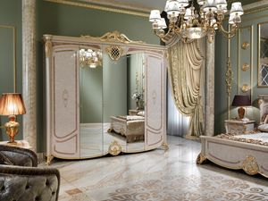 Isabelle wardrobe, Luxurious wardrobe with 3 mirrored doors