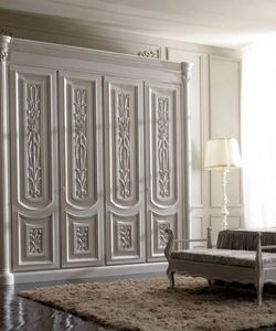 Luigi XVI Art. AR01/L/250, Light wood wardrobe, for classic style bedrooms