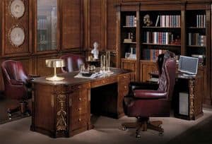 442, Writing desk with leather top, classic luxury